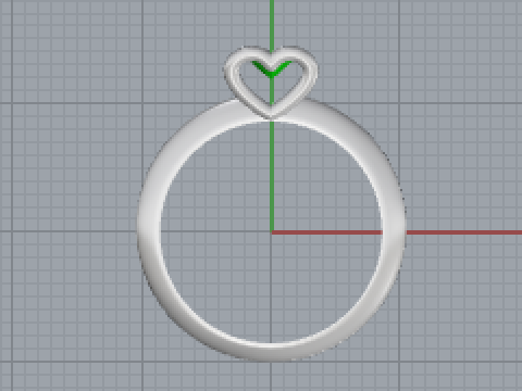 Heart Claw Solitaire Ring 3D Printable RomanticJewelry Modelo de impresión 3D