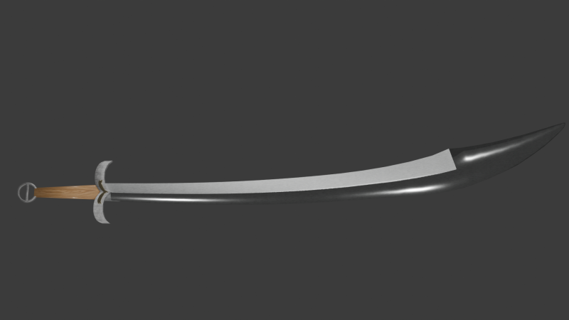 Talwar 3D Model .c4d .max .obj .3ds .fbx .stl .blend
