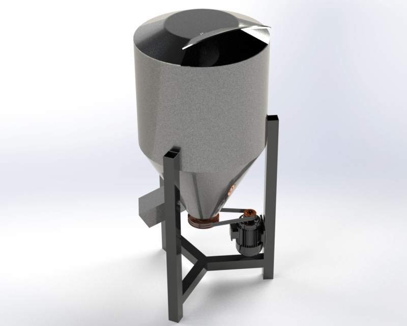 Vertical feed mixer Modelo 3D .c4d .max .obj .3ds .fbx .stl .blend 