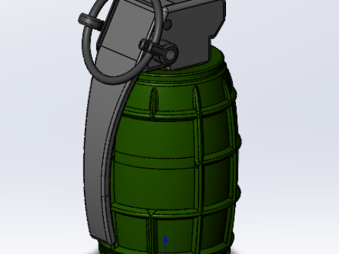 DM51-DM51A1 Grenade Deutsches Modell 3D Print Model