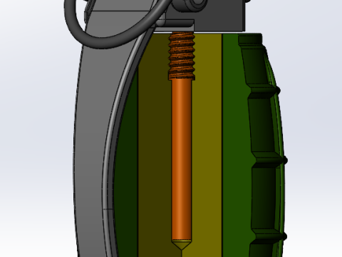 DM51-DM51A1 Grenade Deutsches Modell Modelo de impresión 3D