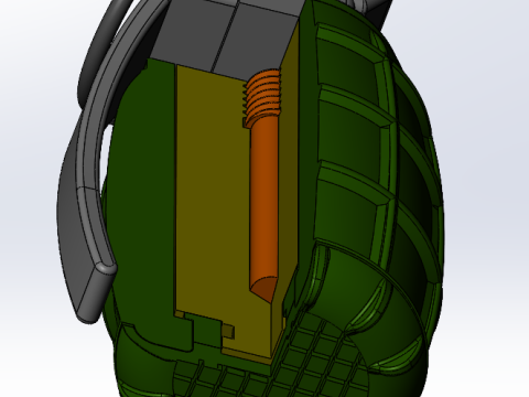DM51-DM51A1 Grenade Deutsches Modell Modelo de impresión 3D