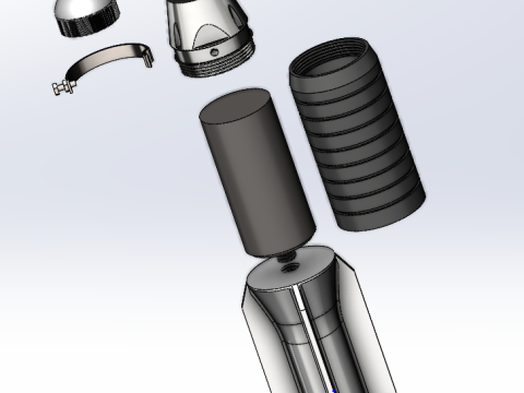 OFSP-05 OFSP-08 High-Explosive Fragmentation Munition 3D 프린트 모델