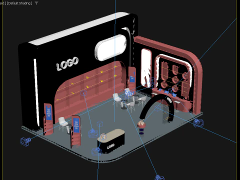 Stand d'exposition Modèle 3D