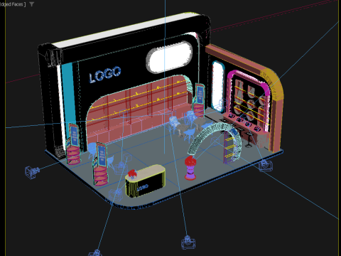 Exhibition Stand Modelo 3D