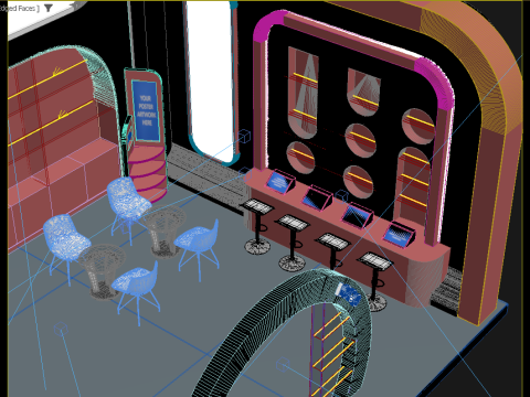 Exhibition Stand Modelo 3D