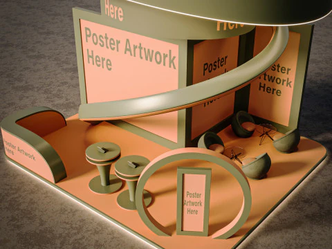 Exhibition Stand 3D Model