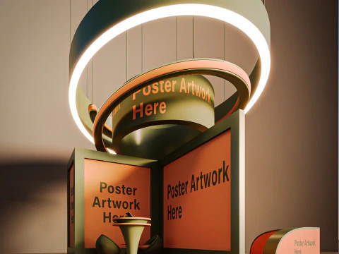 Exhibition Stand 3D Model