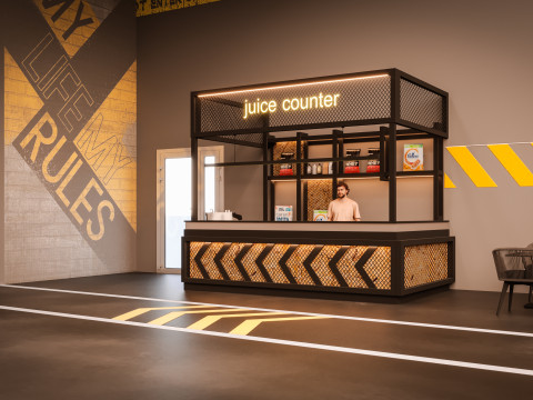 Cross fit training gym 3D Model