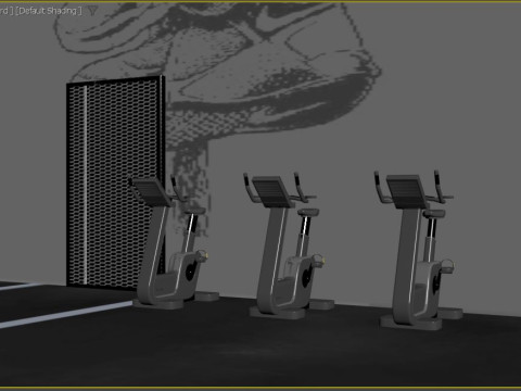 Cross fit training gym 3D Model