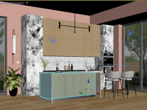 Modern kitchen 3D 모델