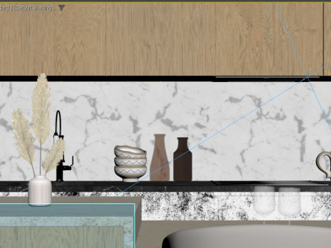 Modern kitchen 3D 모델