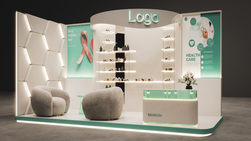 Exhibition Stand Model 3D .c4d .max .obj .3ds .fbx .stl .blend 