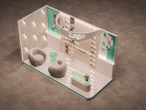 Exhibition Stand Model 3D