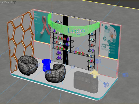 Exhibition Stand Model 3D