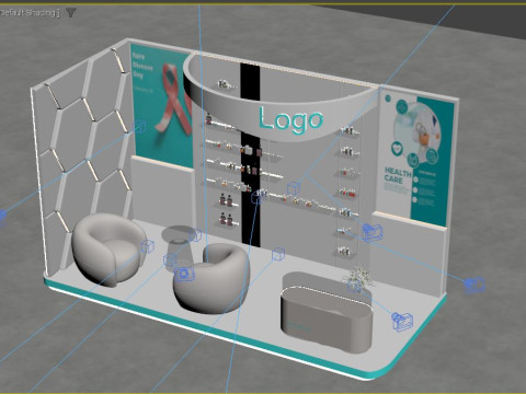 Exhibition Stand Model 3D