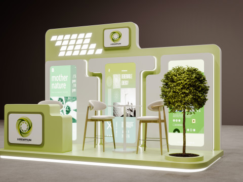 Exhibition stand model 3D 3D Model