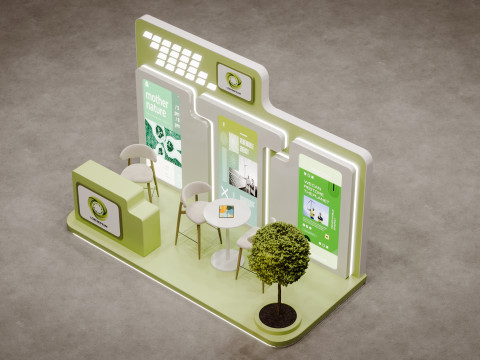 Exhibition stand model 3D Model 3D