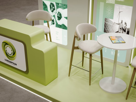 Exhibition stand model 3D Model 3D