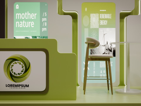 Exhibition stand model 3D Model 3D