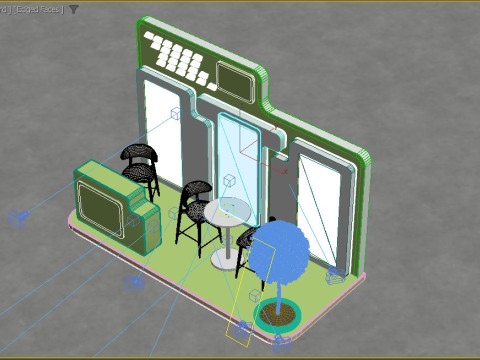 Exhibition stand model 3D Model 3D
