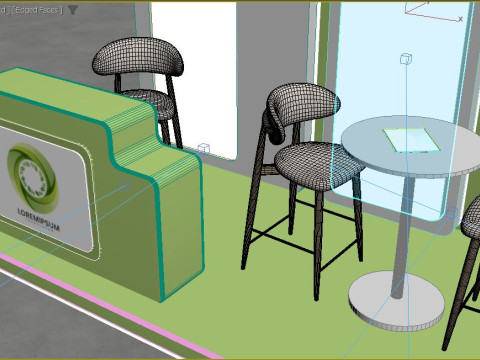 Exhibition stand model 3D Model 3D