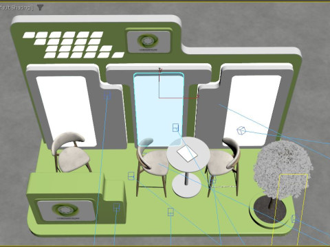 Exhibition stand model 3D Model 3D