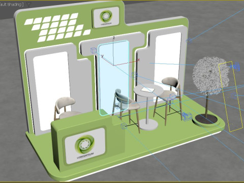 Exhibition stand model 3D Model 3D