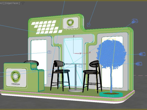 Exhibition stand model 3D Model 3D