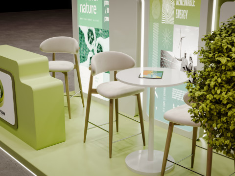 Exhibition stand model 3D Model 3D