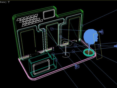 Exhibition stand model 3D Model 3D