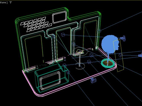 Modello 3D dello stand espositivo Modello 3D