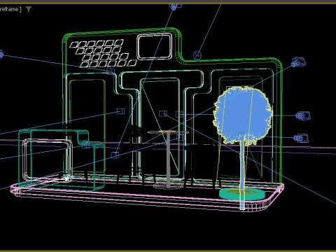 Exhibition stand model 3D Model 3D