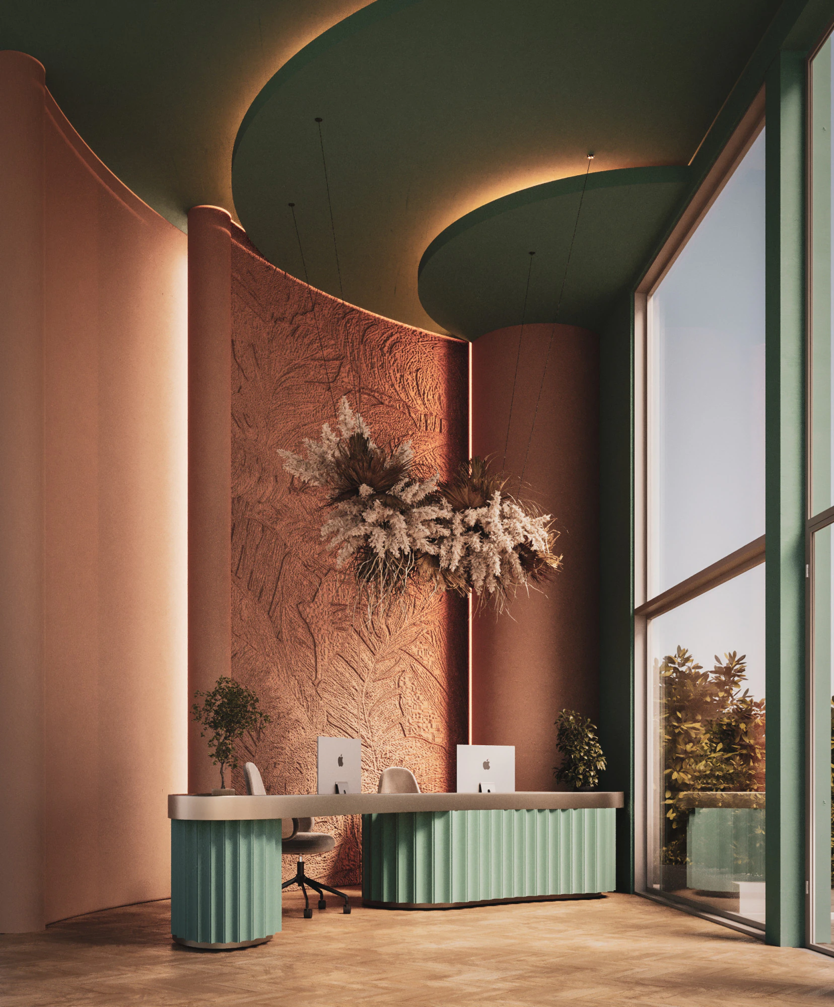 리셉션 홀 3D 모델 .c4d .max .obj .3ds .fbx .stl .blend 