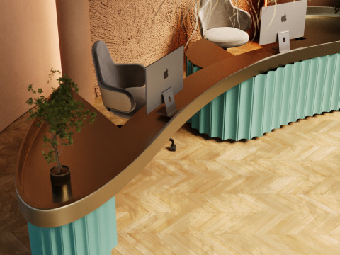 Reception hall Modello 3D