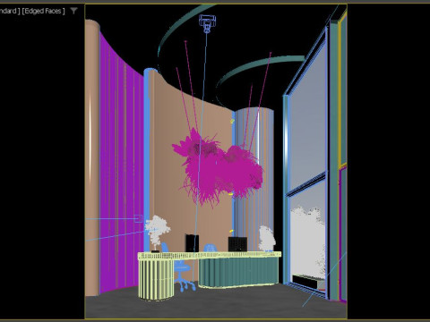 Reception hall Modello 3D