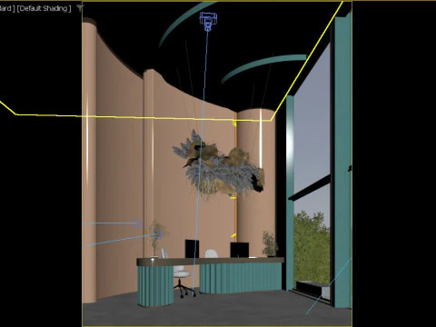 리셉션 홀 3D 모델