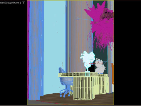Reception hall Modello 3D
