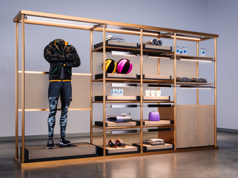 Cloth Stand Show Room Model 3D