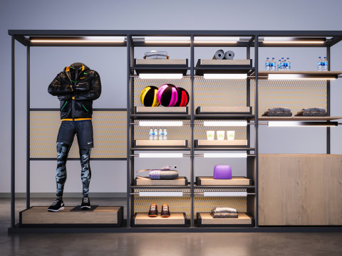Cloth Stand Show Room Model 3D