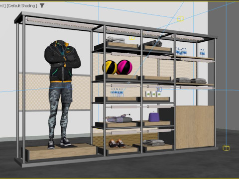 Cloth Stand Show Room Model 3D