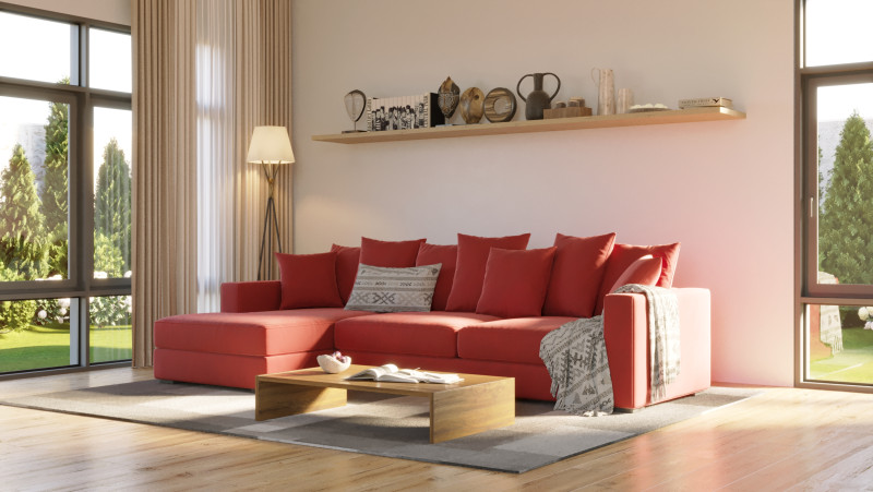 Modern Living Room Interior Scene 3D Model .c4d .max .obj .3ds .fbx .stl .blend 