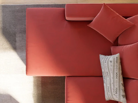 Modern Living Room Interior Scene 3D Model