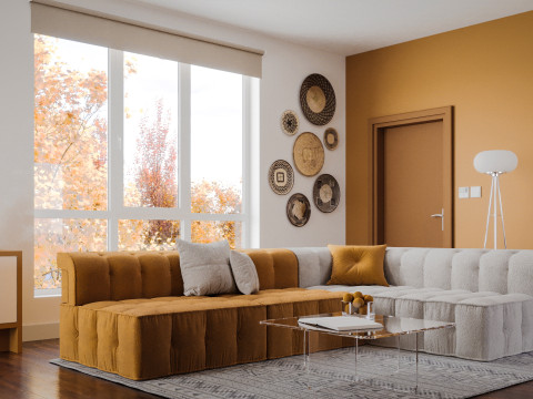 Modern Living Room Model 3D