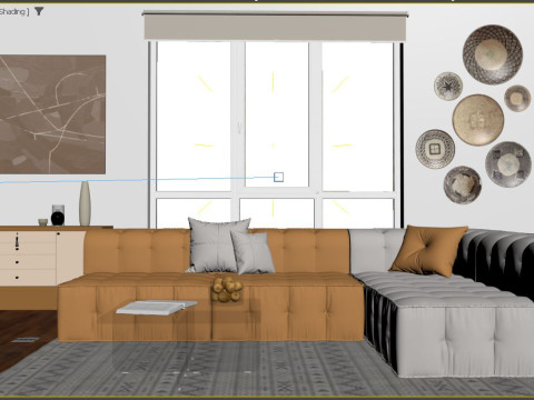 Modern Living Room 3D मॉडल