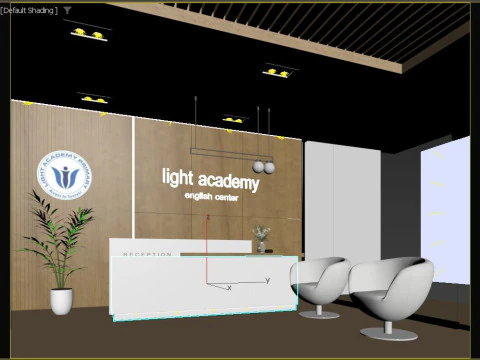 Sala de recep&ccedil;&atilde;o Modelo 3D