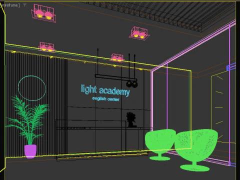 Sala de recep&ccedil;&atilde;o Modelo 3D