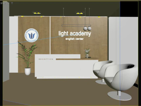 Sala de recep&ccedil;&atilde;o Modelo 3D