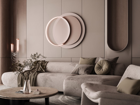 Modern Living Room 3D Модель