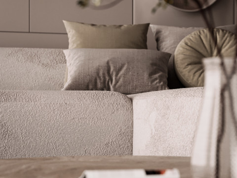 Modern Living Room 3D Модель